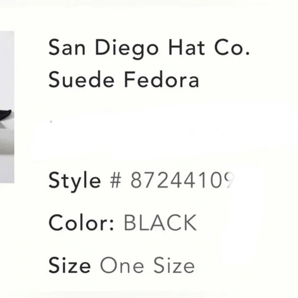 Black Western Panama Aussie San Diego Hat Co NWT ❤ RET $95- - Picture 4 of 5